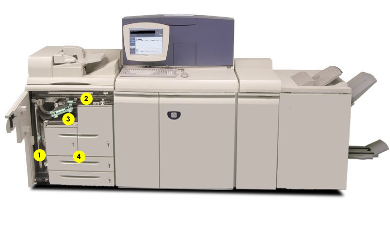 Picture of Xerox 120 Digital Copier / Printer with FM door open