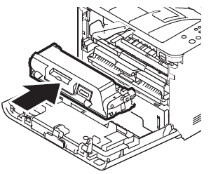 Install toner cartridge.