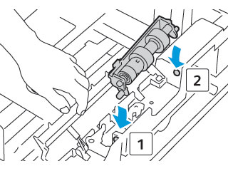 Install the feed roller cartridge