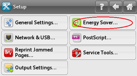 Modify Energy / Power Saver Mode Settings