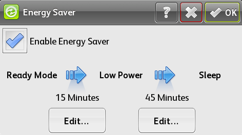 Enable Energy Saver