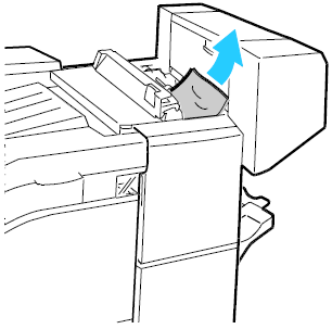 Clear Paper Jam Under the Advanced Finisher Top Cover