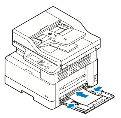 Place letterhead or pre-printed paper face up, with the top edge entering the printer first.