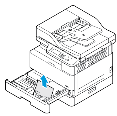 How To Clear Paper Jams from the Optional Tray 2