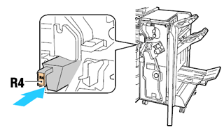 Return hole punch container to its original position