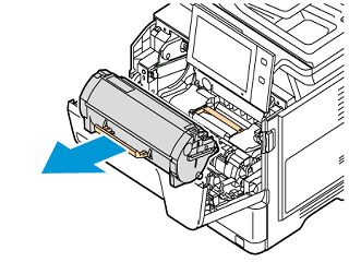 Toner cartridge handle