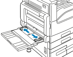 Adjust the width guides