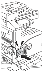 Install the new the drum cartridge