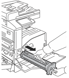 Remove drum cartridge from printer