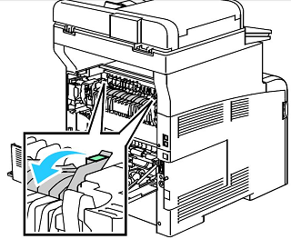 open fuser paper guides