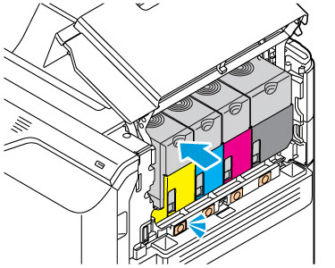 Push toner cartridge