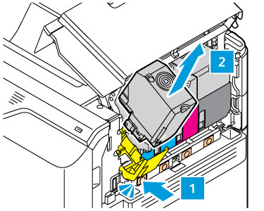 Remove toner cartridge