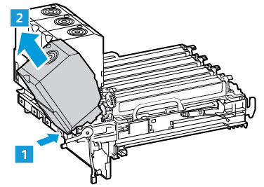 Remove toner cartridge