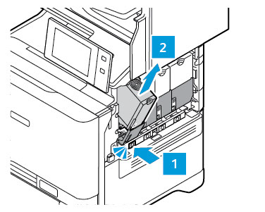 Remove toner cartridge