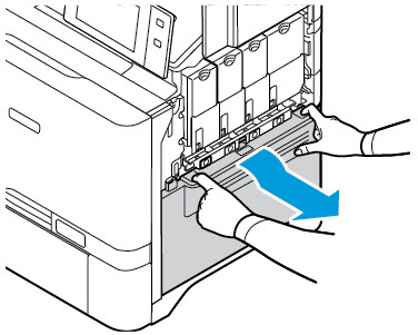 Remove waste toner container