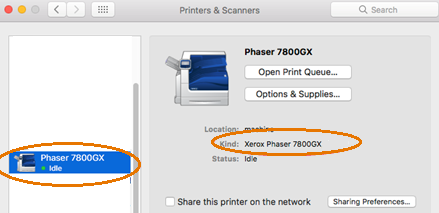 Printer Features Are Missing the Driver When Printing From a Mac