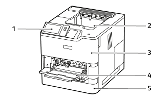 Front View of the printer